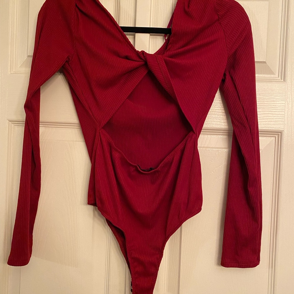 Open back body suit- large, worn once